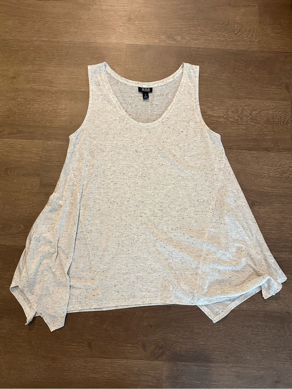 A.N.A Cream Speckled Swing Tank Top